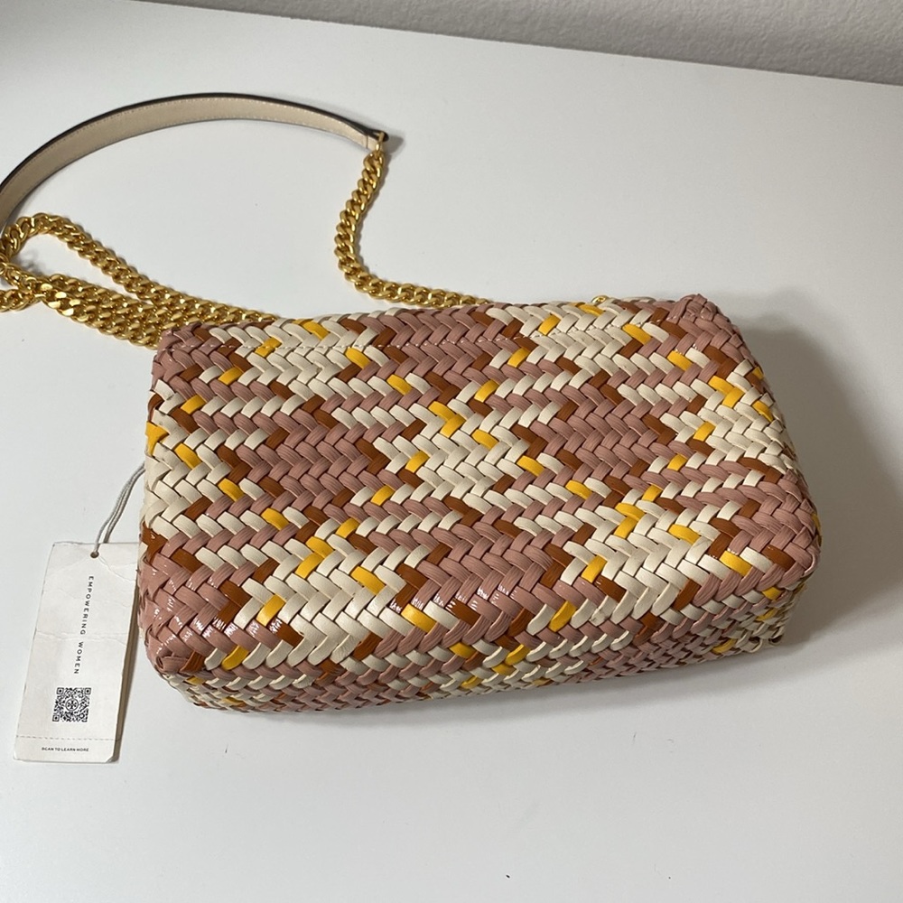 NWT Tory Burch Kira Woven Small Convertible Shoulder Bag - Picture 4 of 12